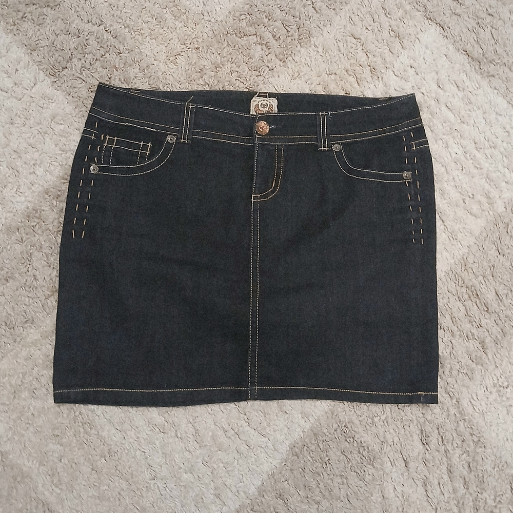 Revolution Dark Blue Mini Skirt